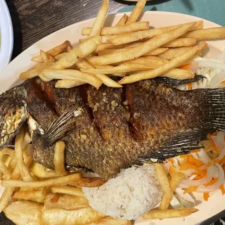 Fried Silver Fish with Garlic