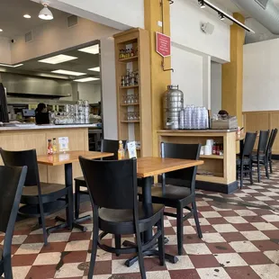 the interior of a restaurant