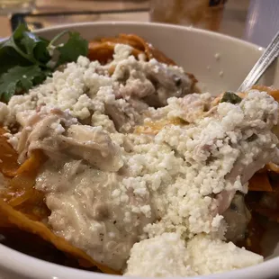 Smothered Chicken Chilaquiles