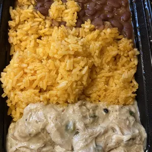 Chicken, rice and beans