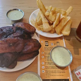 Sides: Sweet Plaintains and Yucca fries