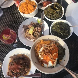 Roasted Pork & Over Easy Egg Bowl