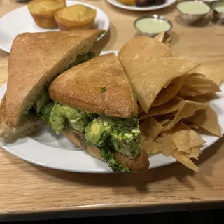 Chimichurri Tofu Sandwich