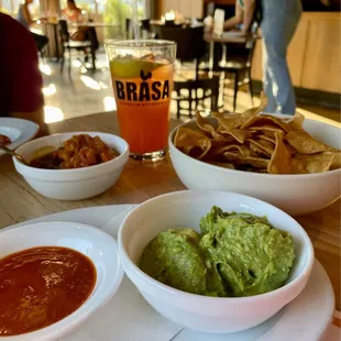 Chips and Chips &amp; Guacamole and Brown Sugar Candied Yams + strawberry lemonade