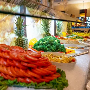 Fresh tomatoes at our salad bar