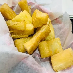 Fried yuca - 2nd side with the whole chicken
