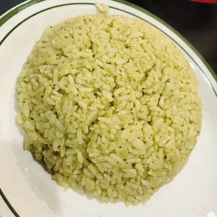 Cilantro rice - one of the sides with the chicken