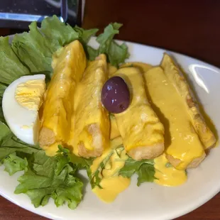 Yuca A La Huancaina
