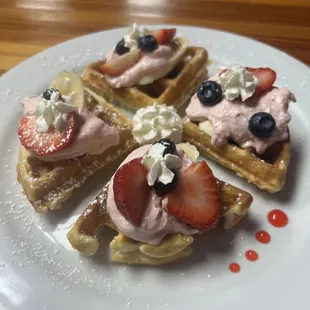 Brasas stuffed waffle