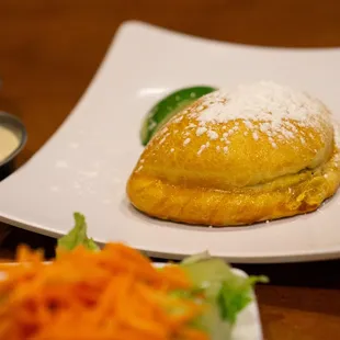 a close up of a plate of food