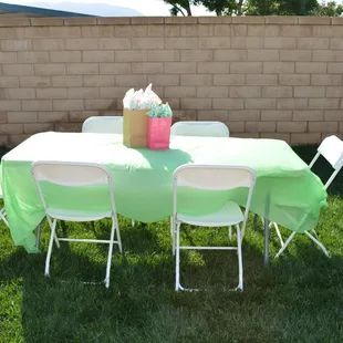 BRAND NEW tables and chairs!!