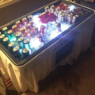 Add some submersible LED lights for a neat effect! (Make sure they're submersible and meant to get wet)