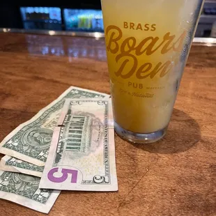 My drink and phat loots for change.