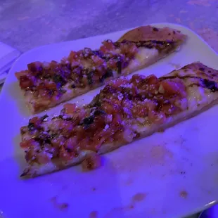 Slices of Bruschetta appetizer