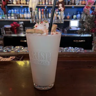 Eggnog frozen daiquiri