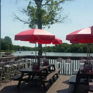 View of lake from patio