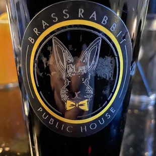 a pint glass of beer