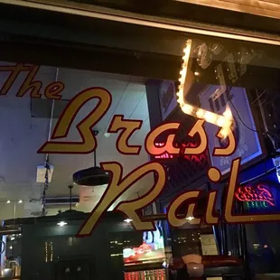 a neon sign for the bread pail