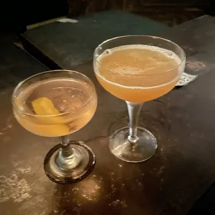 Lychee martini and the Cambodia cocktail