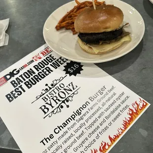 The champignon burger