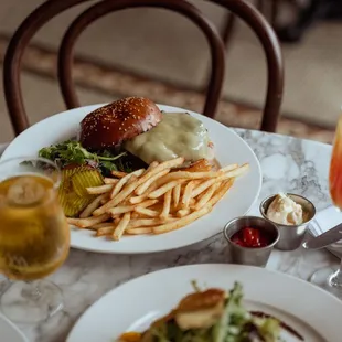 a plate of food on a table