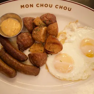MERGUEZ ET OEUFS
