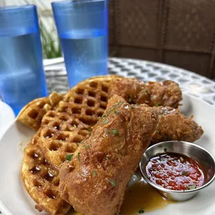 Tofu and waffles