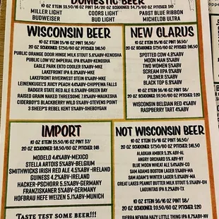 Beer List