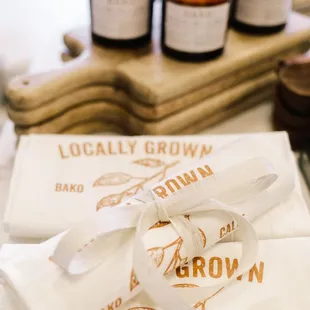 "Locally Grown" Bako Calif tea towels
