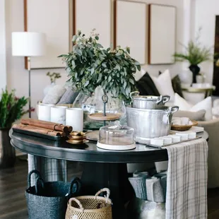 Entry table and decor