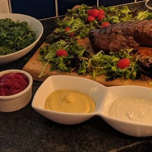 Make your own tenderloin sliders - perfect beef and the Bistro sauce was tremendous