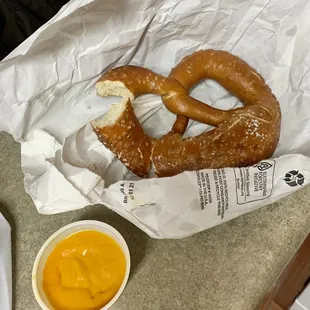 Salted Pretzel (took a bite before picture lol)