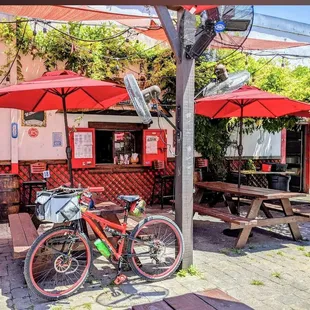 Large outdoor patio