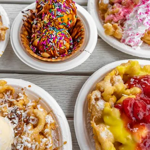 A variety of delicious desserts