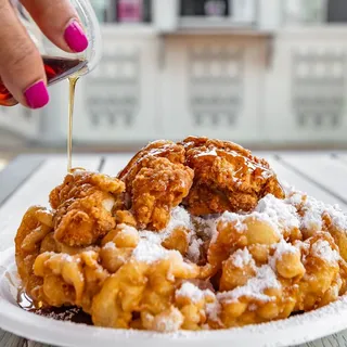 Chicken Finger Funnel Cake