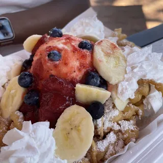 Fruit Frenzy Funnel Cake