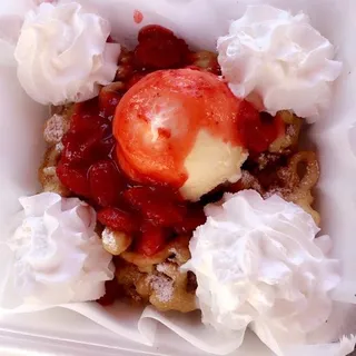 Strawberry Funnel Cake