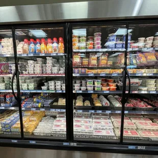 Grocery Dept - Dairy, Braum's dips and cheeses along with eggs &amp; coffee creamers