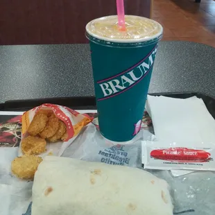 Grande burrito combo... $4