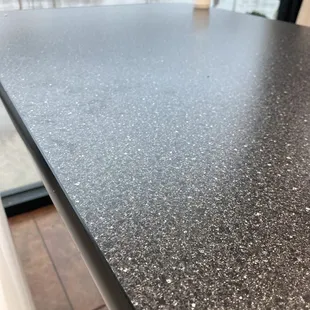 Tables are never wiped down. They all look like this pretty much.