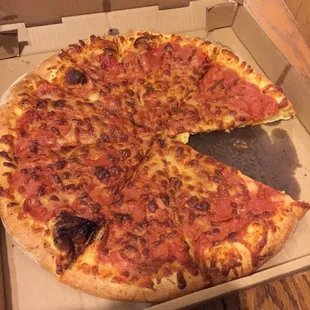 a pizza in a box