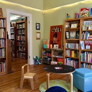 We&apos;ve dedicated an entire room for children 8 and under.  Books are new, like new and gently used averaging $6-9 each.  Games available too!
