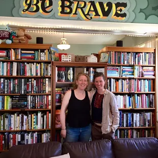 Lisa and Nora from Boston stopped in to pick up a few books for a roadtrip across America they are in the middle of!