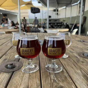 Enjoy cherry cider in the patio.