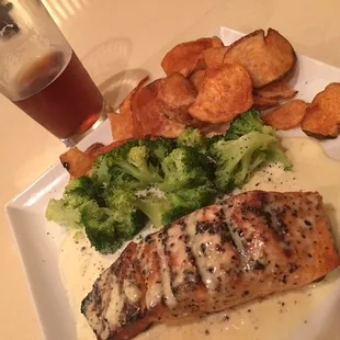 The Salmon was very good.