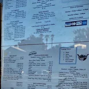 Menu posted while you wait outside. Prices are still reasonable!!!! 01/14/2021