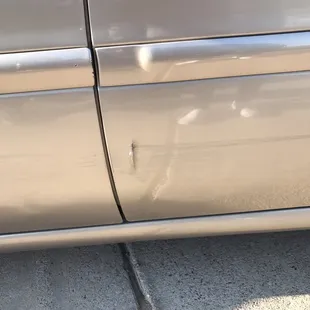 Took my car in for a recall and picked it back up to find this on driver side. They hit it on something and acted like nothing happened.