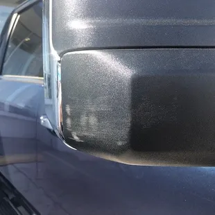 This scuff was noticed, and brought to Bravo's attention prior to delivery.