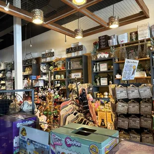 the inside of the store