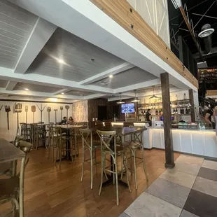 One of the dining rooms and bars.